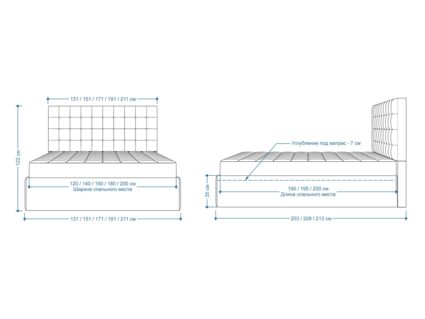 Кровать Lonax Аврора велюр Dolly-8 (с основанием) 120х195