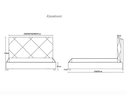 Кровать Димакс Альменно Агат с подъемным механизмом