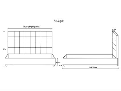Кровать Димакс Нордо Агат 140х200