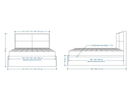 Кровать Lonax Марселла велюр Dolly-3 200х195