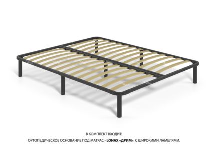 Кровать Lonax Элоиза велюр Dolly-13 (с основанием) 200х195