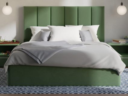 Кровать Lonax Милана велюр Dolly-17 (с основанием) 120х195