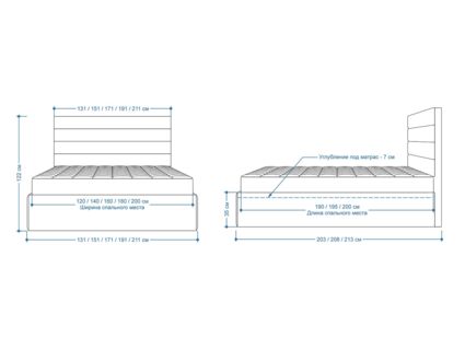 Кровать Lonax Кармела велюр Dolly-17 (с основанием)