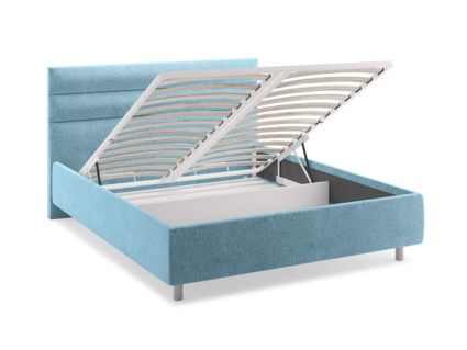 Кровать Сонум Linda Экокожа Белая (с подъемным механизмом) 80х200