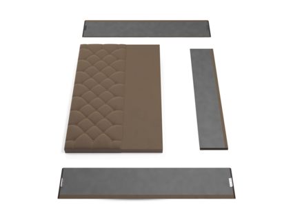 Кровать Lonax Элоиза велюр Dolly-13 (с основанием) 200х195