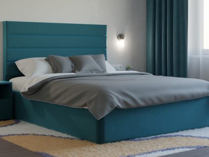 Кровать Lonax Кармела велюр Dolly-8 (с основанием)