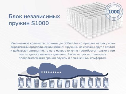 Матрас Димакс Relmas Foam S1000 200х200
