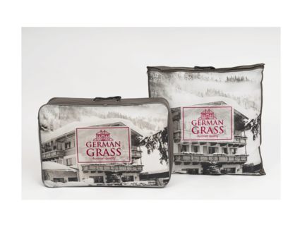 Подушка German Grass King Down Grass трехкамерная 3D с бортиком упругая 50х70