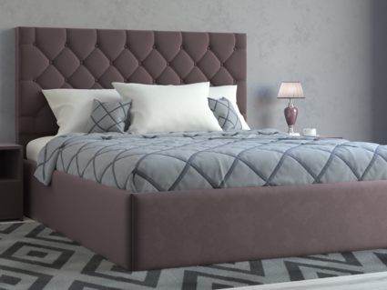 Кровать Lonax Элоиза велюр Dolly-13 (с основанием) 200х195