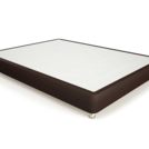 Кровать Mr.Mattress Fine Box экокожа Brown 160х200