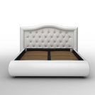 Кровать Sleeptek Premier 6 Экокожа White (с подъемным механизмом) 120х200